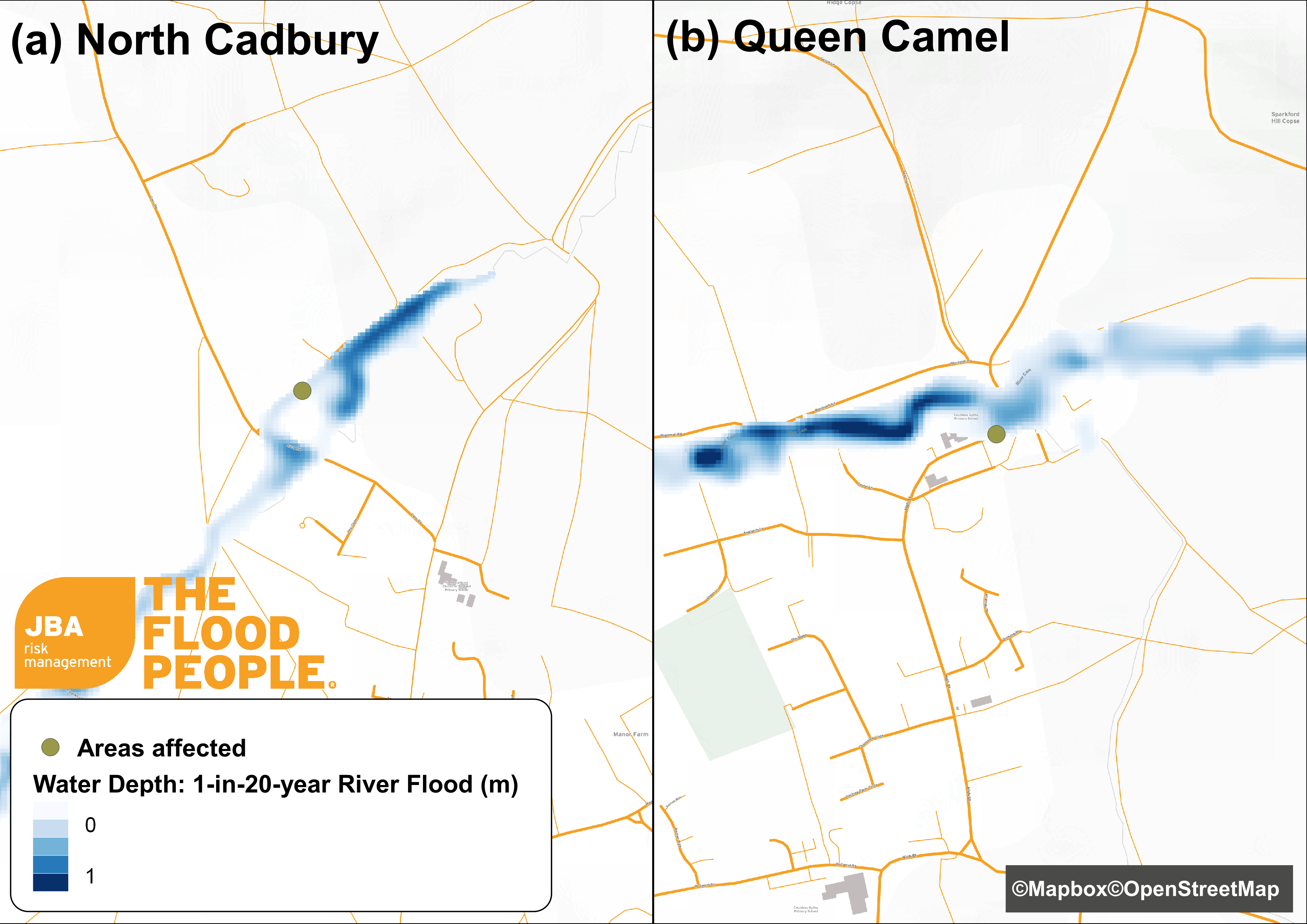 Areas affected - North Cadbury and Queen Camel