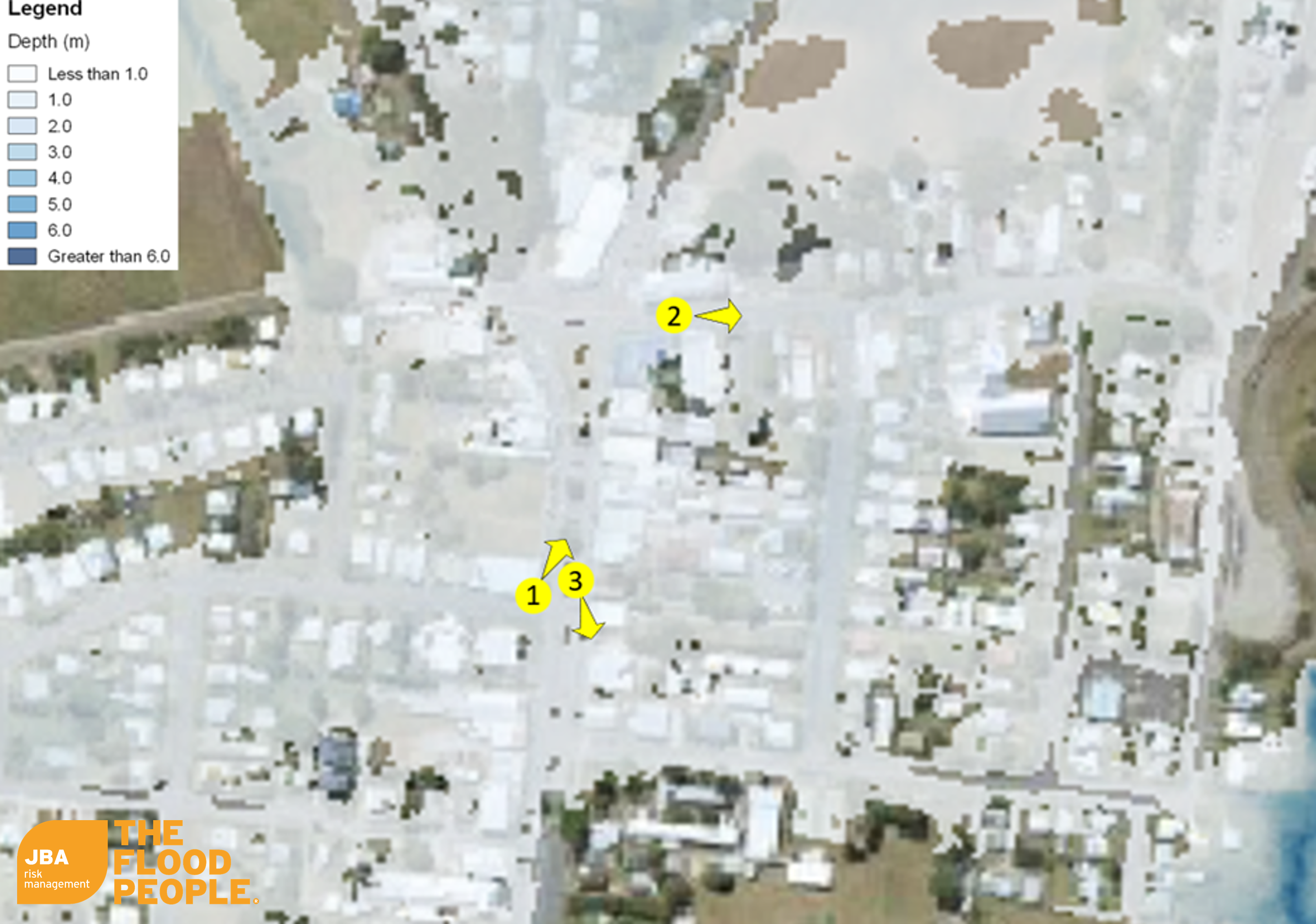 Flood affected areas in Mossman