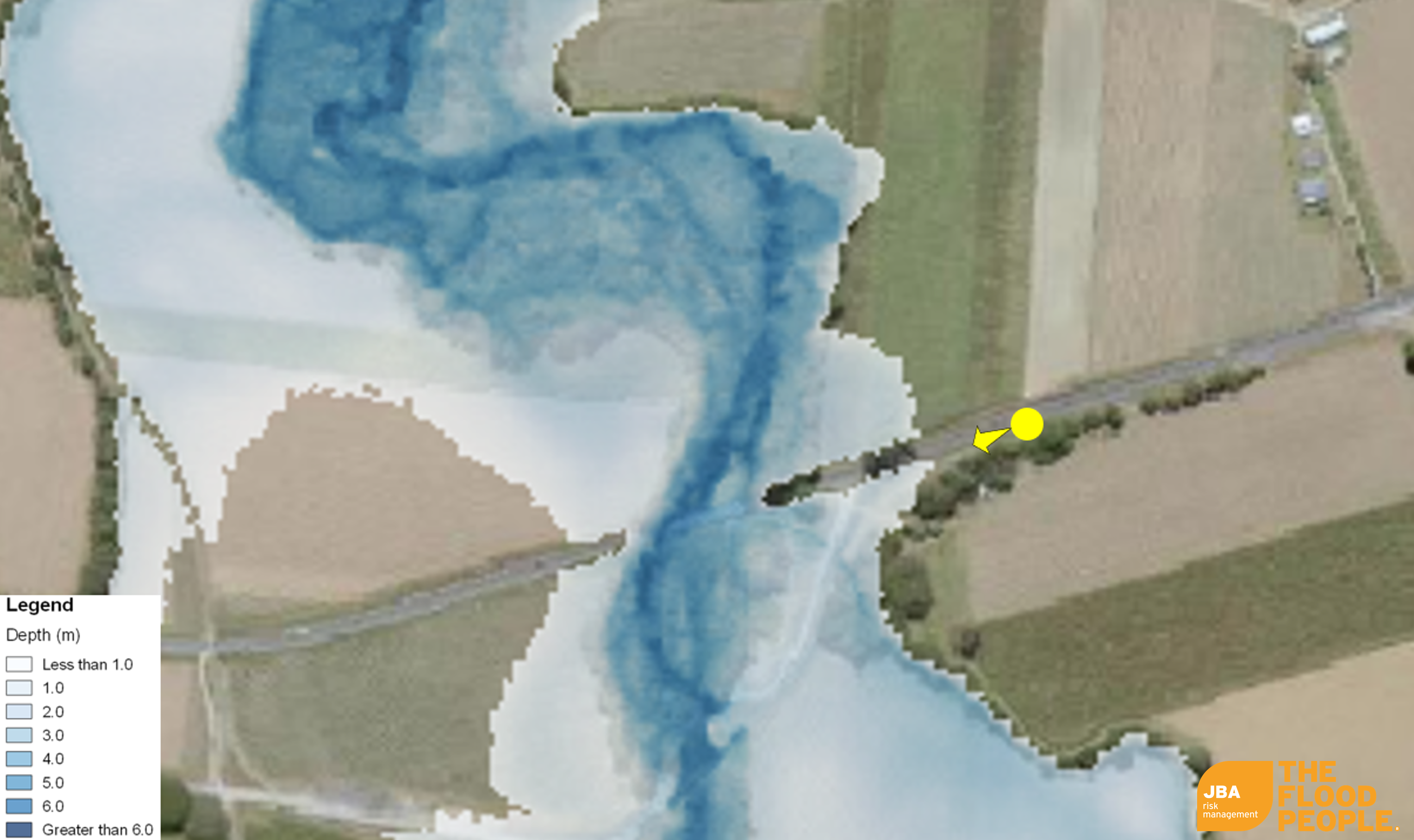 Flood map of Captain Cook Highway